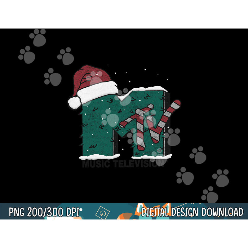 MTV Music Television Candy Cane Christmas png,sublimation copy.jpg