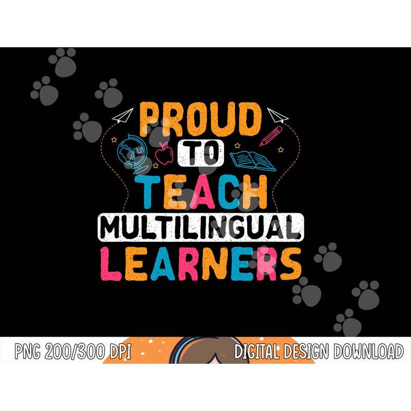 Multilingual Teacher Linguist Language ESL Teaching png, sublimation copy.jpg