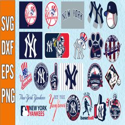 Bundle 22 Files New York Yankees Baseball Team svg, New York Yankees Svg, MLB Team  svg, MLB Svg, Png, Dxf, Eps, Jpg, In