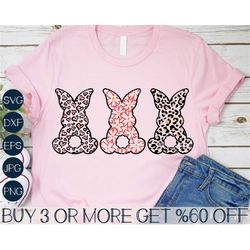 easter svg, leopard bunny svg, easter png, happy easter svg, spring svg, bunny png, dxf, svg files for cricut, sublimati