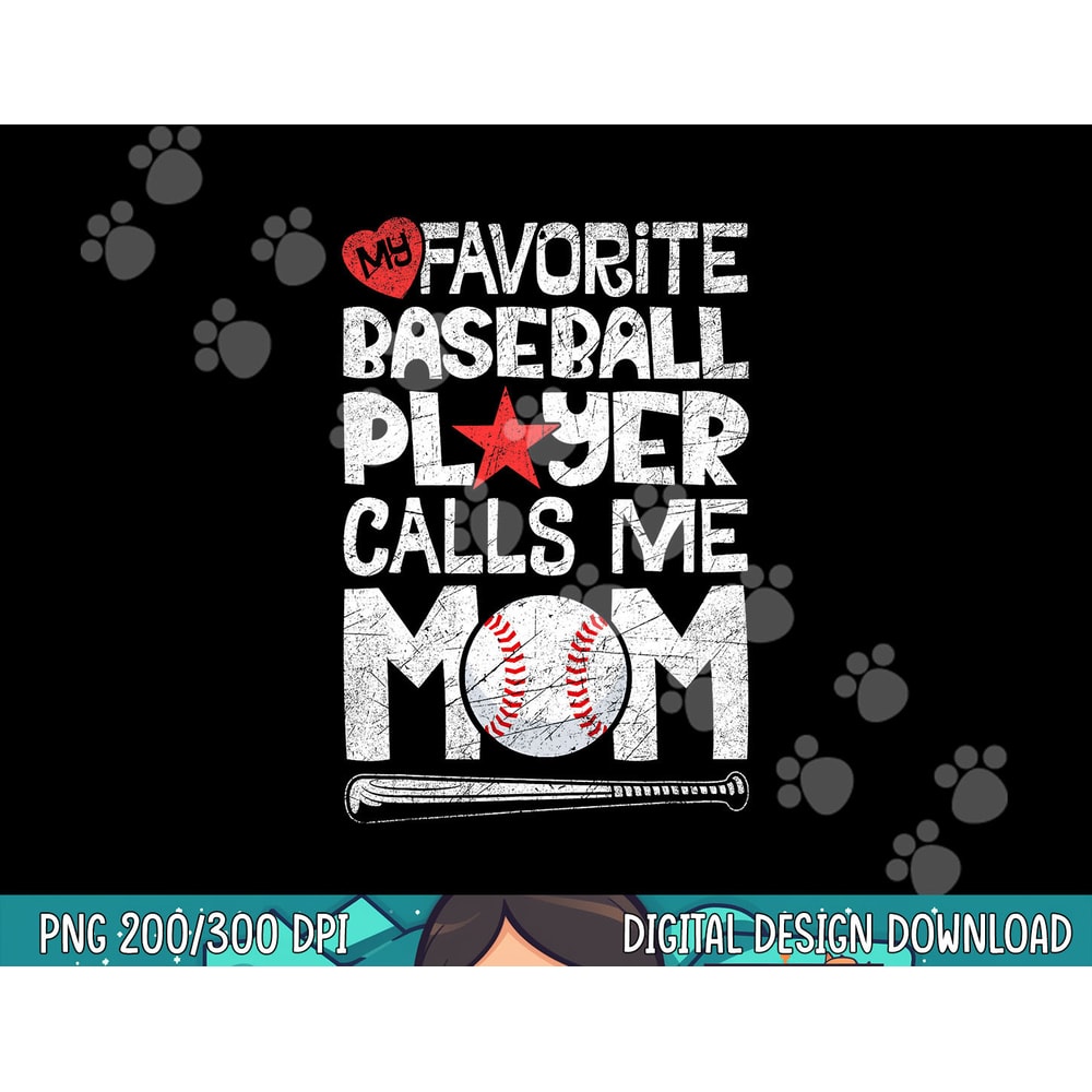 My Favorite Baseball Player Calls Me Mom T shirt Moms Mother copy.jpg