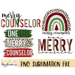 Christmas counselor sublimation PNG, Counselor Bundle sublimation file, Merry counselor PNG design, Sublimation design,