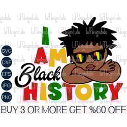 juneteenth svg, i am black history svg, black boy svg, afro boy svg, melanin svg, png, svg files for cricut, sublimation