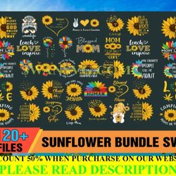 Sunflower Bundle SVG, Sunflower Bundle Svg, Sunflower Svg, Sunflower Design