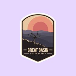 great basin national park sticker, national park badge stickers, national park prints