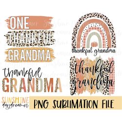 thankful grandma sublimation png, grandma bundle sublimation file, grandma shirt png design, fall sublimation design, di