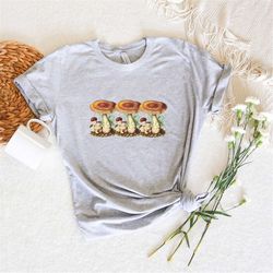 aesthetic mushroom shirt for nature lovers tee botanical mushroom t-shirt mushroom shirt gift for mushroom lover tee bot