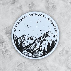 adventure sticker, live love camp sticker, travel vinyl sticker, camping sticker, camp sticker