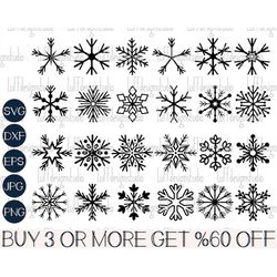 snowflake svg, christmas svg, snowflakes bundle svg, snow flake png, winter, snow, clipart, files for cricut, sublimatio