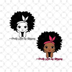 black girl peekaboo pretty like my mommy svg