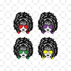 black girl natural hair svg bundle