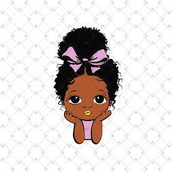 black girl peekaboo svg