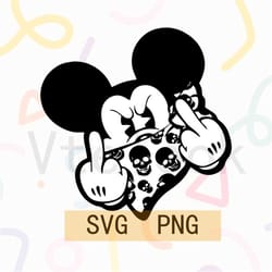 mickey mouse svg,middle finger svgsvg files for cricut, silhouette, cutting plotter, png file for sublimation