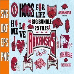Bundle 25 Files Arkansas Razorbacks Football Teams svg, Arkansas Razorbacks svg, N C A A Teams svg, N C A A Svg, Png, Dx