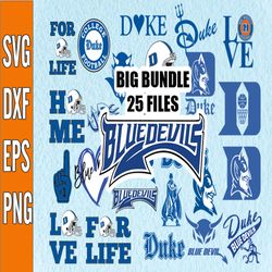 Bundle 25 Files Duke Bluedevil Football Teams svg, Duke Bluedevil svg, N C A A Teams svg, N C A A Svg, Png, Dxf, Eps, In