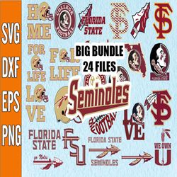 Bundle 24 Files Florida State Seminoles Football Team svg, Florida State Seminoles svg, N C A A Teams svg, N C A A Svg,