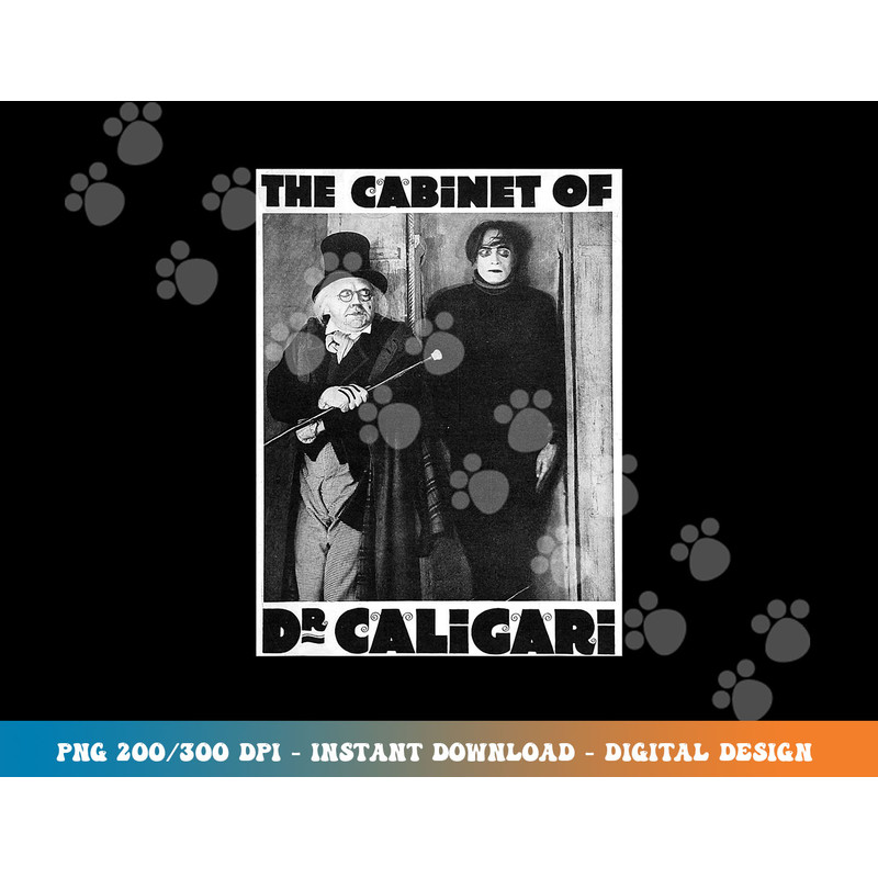 Dr Caligari Halloween Monster Poster Vintage Horror Movie  png,sublimation copy.jpg