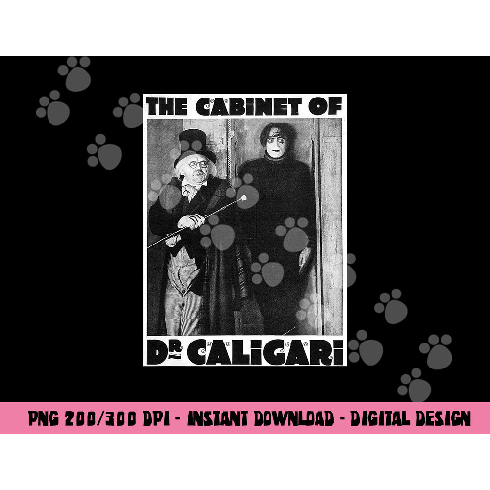 Dr Caligari Halloween Monster Poster Vintage Horror Movie png,sublimation copy.jpg