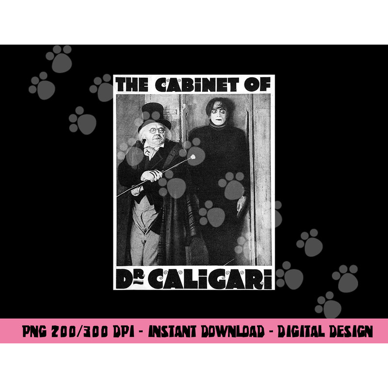 Dr Caligari Halloween Monster Poster Vintage Horror Movie png,sublimation copy.jpg