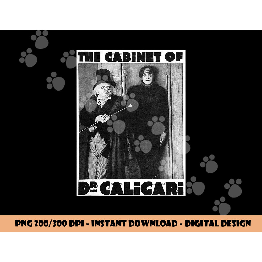 Dr Caligari Halloween Monster Poster Vintage Horror Movie png,sublimation copy.jpg