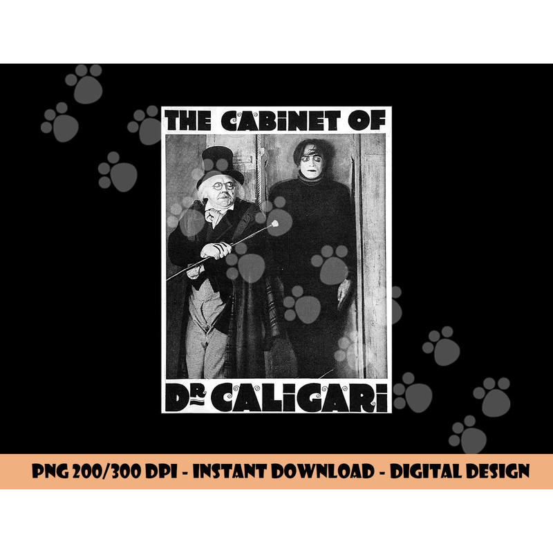 Dr Caligari Halloween Monster Poster Vintage Horror Movie png,sublimation copy.jpg