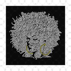 dreamy black girl natural hair svg