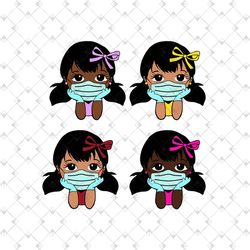 black kid peekaboo girl svg bundle