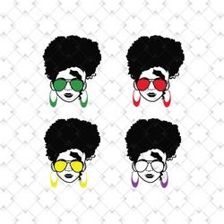 black girl melanin natural hair svg bundle