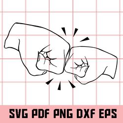 fist bump svg, fist bump clipart, fist bump png, fist bump dxf, fist bump eps, fist bump digital clipart, fist bump pdf