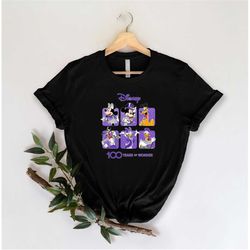 cute minnie and mickey couple shirts for disney lovers tee 100th disney anniversary shirt for disney 100 years of wonder