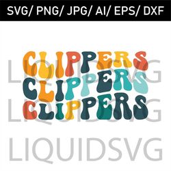 clippers svg clippers wavy stacked svg clippers mascot svg team mascot svg school spirit svg clippers file team mascot s