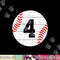 Baseball Number 4 Ball Vintage for Baseball Players Gift png, sublimation copy.jpg