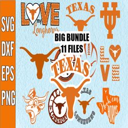 Bundle 11 Files Texas Longhorns Football Team svg, Texas Longhorns svg, N C A A Teams svg, N C A A Svg, Png, Dxf, Eps, I