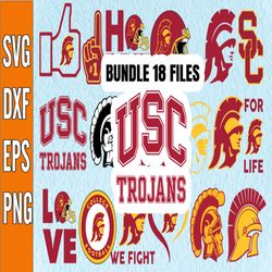 Bundle 18 Files USC Trojans Football Team svg, USC Trojans svg, N C A A Teams svg, N C A A Svg, Png, Dxf, Eps, Instant D