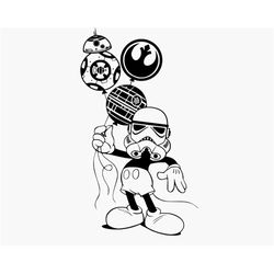 star wars mickey svg, hollywood studios svg, png, dxf, eps, cutting machines, print, sublimation