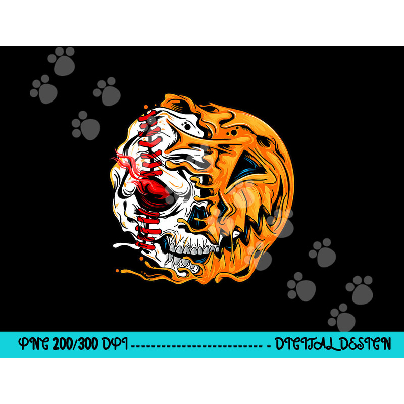 Baseball Player Halloween Pumpkin Skeleton, Skull Kids Teens png,sublimation copy.jpg