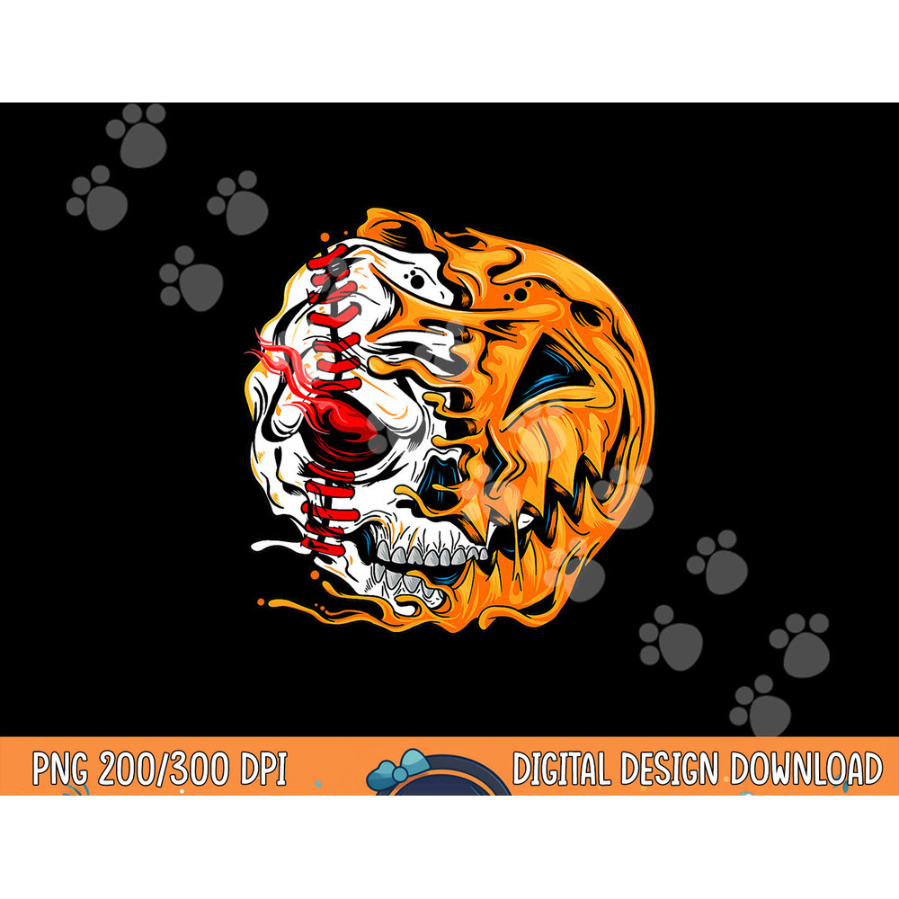 Baseball Player Halloween Pumpkin Skeleton, Skull Kids Teens png,sublimation copy.jpg