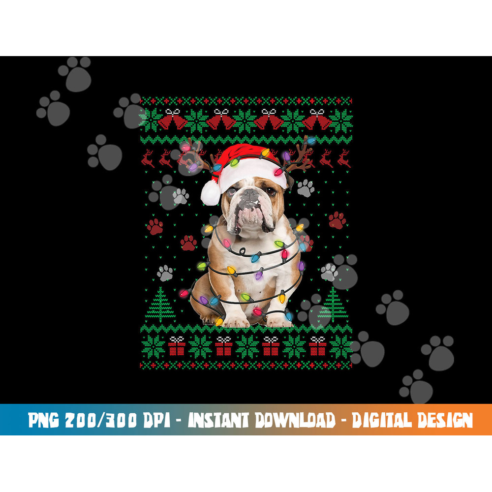 English Bulldog Christmas Lights Santa Dog Lover Ugly Sweate png, sublimation copy.jpg