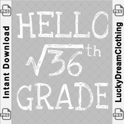 back to school 6th grade square root of 36 math kids teacher