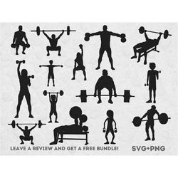 lifting weights svg, svg files for cricut, gym svg, weightlifter clipart, lift svg, instant download, power-lifter svg,