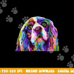 english cocker spaniel pop art portrait dog owner  png, sublimation copy