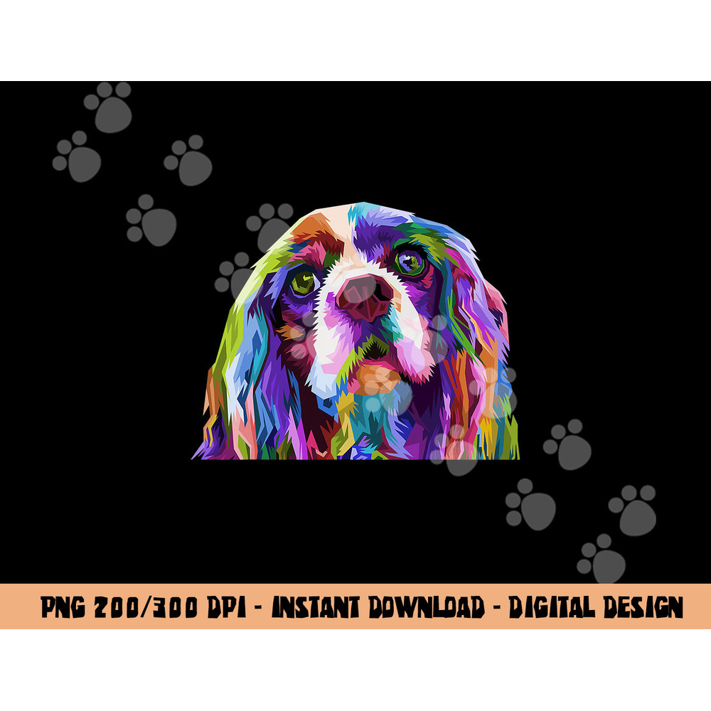English Cocker Spaniel Pop Art Portrait Dog Owner png, sublimation copy.jpg