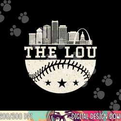 baseball season st. louis the lou fan hometown shirt png, sublimation copy