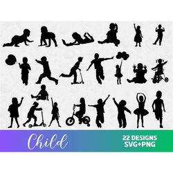 child svg bundle, svg files for cricut, people silhouettes bundle svg, children svg, kids clipart, child clipart