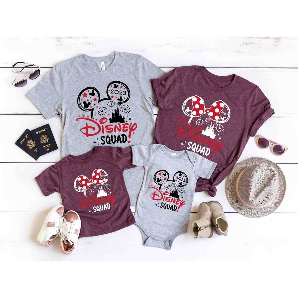 Disney Squad 2023 Mickey Minnie T-Shirt, Disney Squad Shirt, Disney Family Vacation Shirt, Disney 2023 Trip, Disney Group Shirts, Disney Tee - 1.jpg