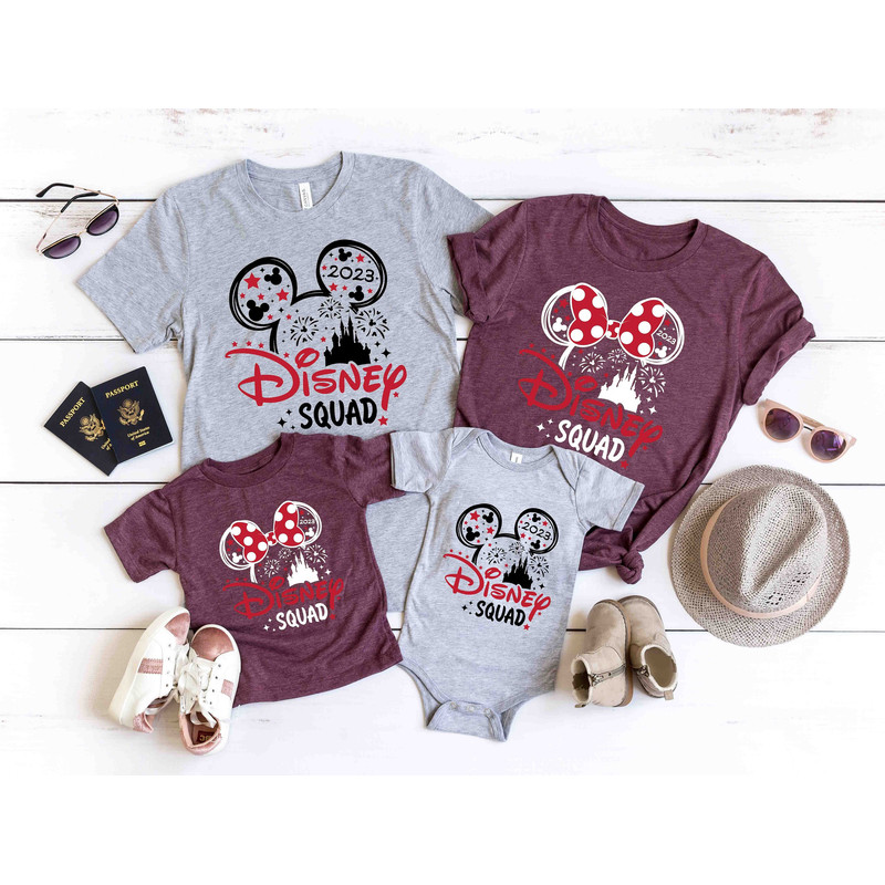 Disney Squad 2023 Mickey Minnie T-Shirt, Disney Squad Shirt, Disney Family Vacation Shirt, Disney 2023 Trip, Disney Group Shirts, Disney Tee - 1.jpg