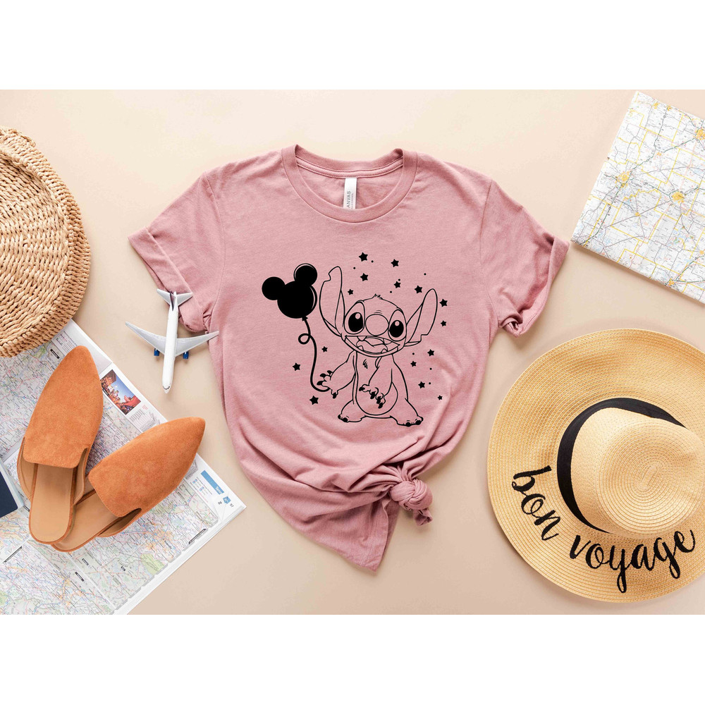 Disney Stitch With Mickey Head Balloon T-Shirt, Disney Vacation, Lilo and Stitch, Disney Matching Shirt, Animal Kingdom Shirt,Vacation Shirt - 1.jpg