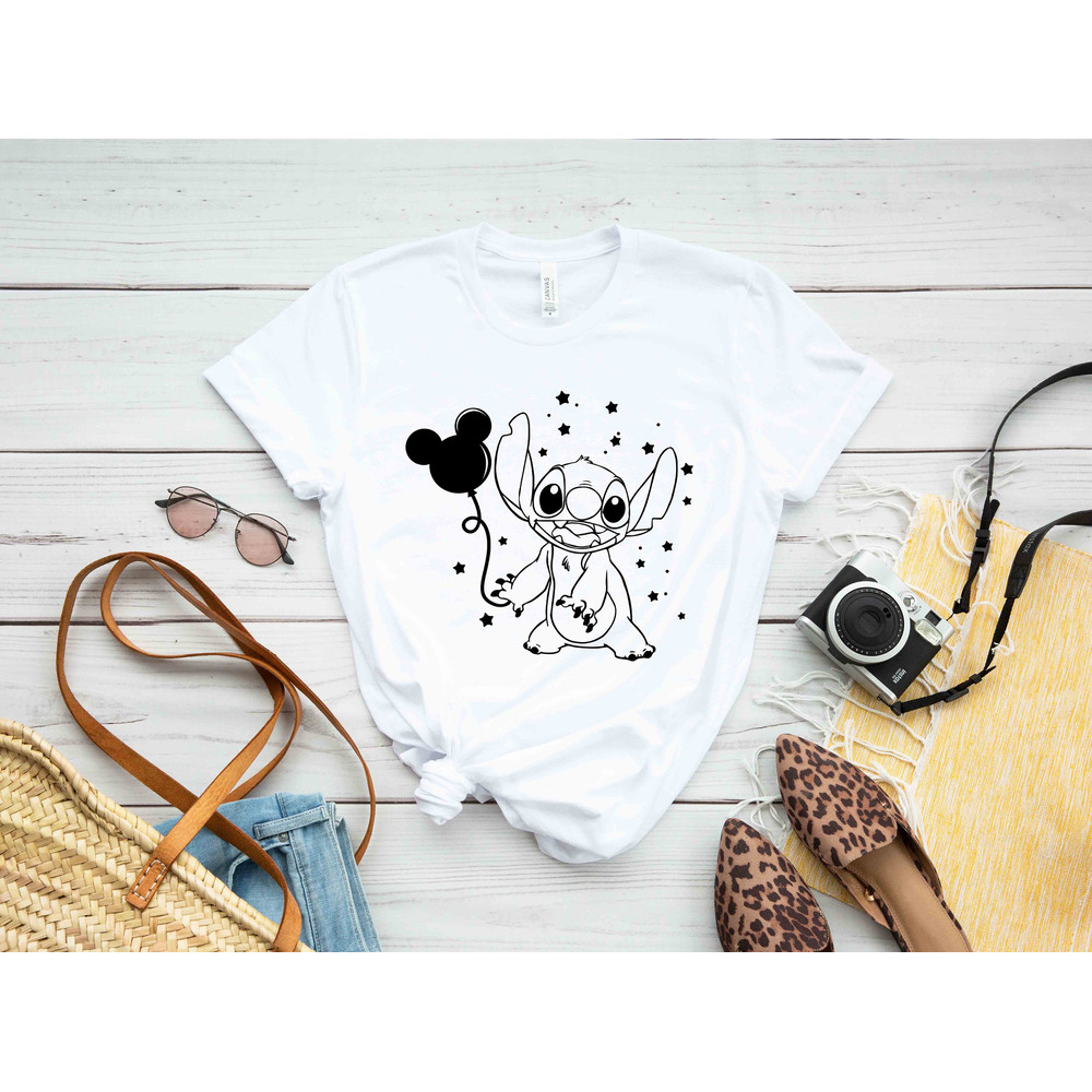 Disney Stitch With Mickey Head Balloon T-Shirt, Disney Vacation, Lilo and Stitch, Disney Matching Shirt, Animal Kingdom Shirt,Vacation Shirt - 2.jpg