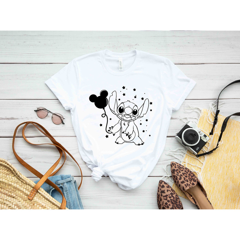 Disney Stitch With Mickey Head Balloon T-Shirt, Disney Vacation, Lilo and Stitch, Disney Matching Shirt, Animal Kingdom Shirt,Vacation Shirt - 2.jpg