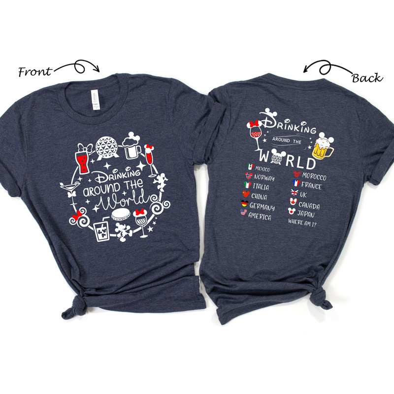 Drinking Around The World Shirt, Epcot Drink Shirt, Disney Family Shirt, Disney Vacation Shirt, Disney Matching Shirt, Disney Trip Shirt - 4.jpg
